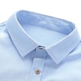 thumbnail image 6 of UACY Toddler Boys Button Up Dress Shirt Kids Long Sleeve Cotton T-Shirt Soft Trendy Blouses Simple Tops Tees (Blue, 12-13 Years), 6 of 8