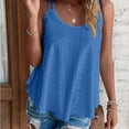 thumbnail image 3 of Aricy Tank Top for Women Mesh Eyelet Flowy Spaghetti Strap Camisole Sleeveless Scoop Neck Blouse Casual Summer Dressy Flowy Tops, 3 of 4