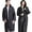 Black, variant on Rain Coat Poncho for Adult,2 Pack Women Men Reusable Raincoats Emergency with Hood and Drawstring