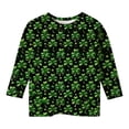 thumbnail image 4 of Toddler Girls St Patricks Day Tee Shirt Long Sleeve Crewneck Graphic Print Casual Top Kids Clothes, 4 of 4