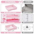 thumbnail image 3 of Carrito de almacenamiento rodante SYKIARIOL con 8 cajones rosa, 3 of 9