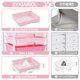 thumbnail image 3 of Carrito de almacenamiento rodante SYKIARIOL con 8 cajones rosa, 3 of 9