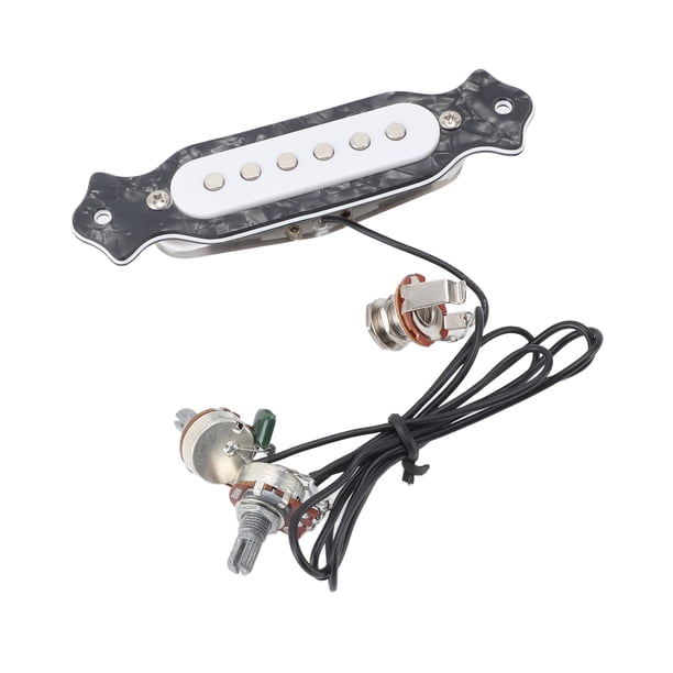Pastilla De Bobina Simple De 6 Cuerdas, Pastilla De Guitarra Eléctrica De 6 Cuerdas Con Controles De Volumen Y Tono Para Guitarras Acústicas Folk Y Eléctricas