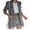 19-Gray, variant on SELONE Blazer Jackets for Women Two Piece Outfits Fashion Winter Solid Long Sleeve Slimming Suit Casual Blouse Tops 21-Black L