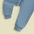 thumbnail image 4 of HCNTES Newborn Infant Baby Boys Fall Outfits Long Sleeve Sweatshirt Elastic Pants Suit Toddler Spring Clothes Set(Navy,0-6 Months), 4 of 6