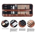 thumbnail image 2 of Professional drawing and sketching set with graphite pencils, charcoals, erasable pencils, cutter and canvas case, 2 of 4