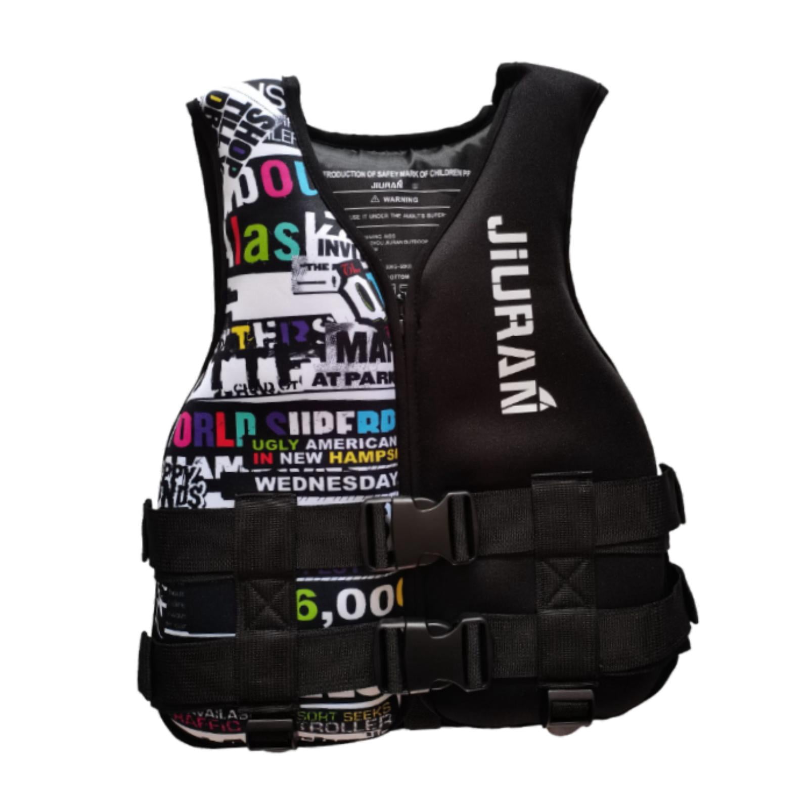 DimyFew Adults Life Vest Convenient Swim Jacket for Canoeing Swimming Paddleboarding XL Black