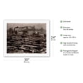 thumbnail image 2 of From Room 3003 at the Hotel Shelton New York - Looking Northeast - Vintage B&W Photograph by Alfred Stieglitz - Fine Art Rolled Canvas Print 20in x 26in, 2 of 4