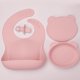 thumbnail image 1 of Make Mealtime Easier with this Baby Silicone Bib Spoon Suction Bowl Set!, 1 of 5