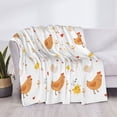 thumbnail image 3 of Fotbe Funny Chicken Manta de Franela con Estampado, Manta Ultrasuave para Cama, Sofá, Auto, Hipoalergénica y Antibolitas-50"x40", 3 of 6