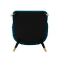thumbnail image 5 of Manhattan Comfort Eda Dining Chair with Solid Wood Frame in Midnight Blue, 5 of 6