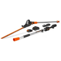 WEN 20V Max Cordless 20-Inch Hedge Trimmer Pole Saw with 14.6-Foot Reach, 2Ah Battery and Charger