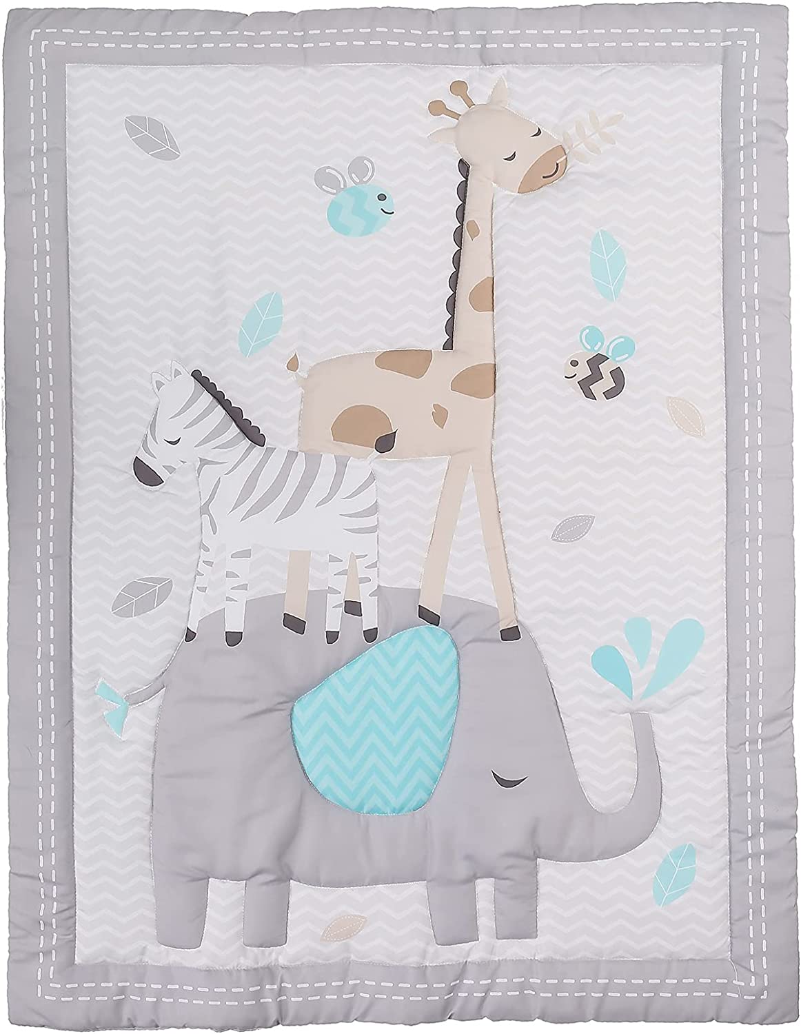 Animal Themed Baby Toddler Blanket Quilt Cot Comforter Crib Baby Quilts