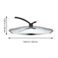 thumbnail image 2 of Tempered Glass Lid Multi-purpose Pot Cover Visible Pot Lid Household Wok Cover, 2 of 9