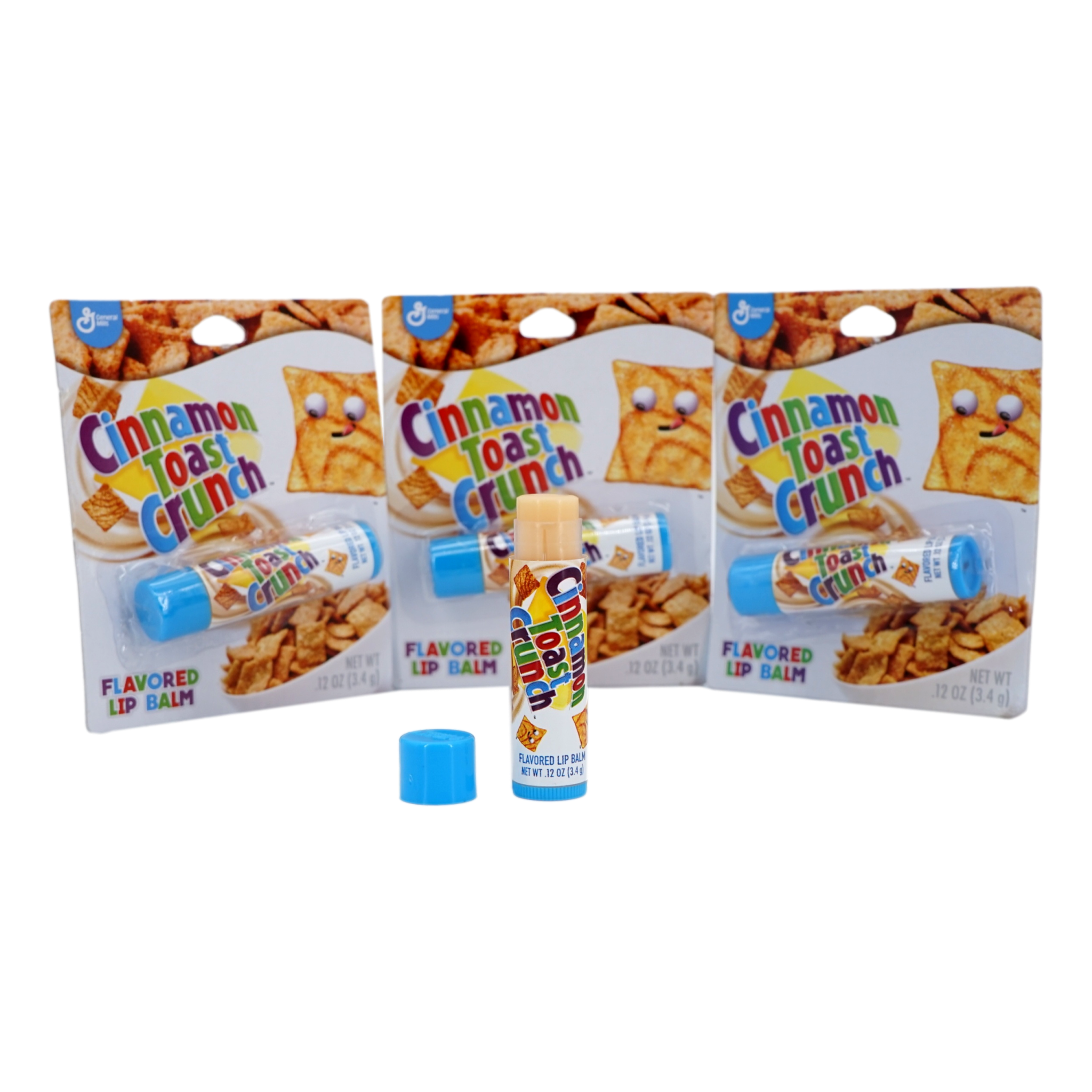 Cinnamon Toast Crunch Lip Balms (4 Pack, 0.12 oz ea) Breakfast Cereal Flavored Lip Balm Tubes - image 3 of 4