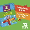 thumbnail image 4 of Annies Organic Fruit PeelAParts DU20Fruit Snacks Strawberry and Fruit Punch 12 packs 67 oz, 4 of 7