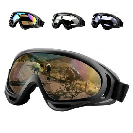Goggles Motorcycle Motocross Racing ATV Dirt Bike Skiing Sport Eyewear Glasses Adjustable UV Protective Safety Outdoor Glasses for Cycling, Climbing, (Best Motorcycle Racing App)