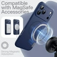 thumbnail image 2 of JETech Magnetic Silicone Case for iPhone 17 Pro 6.3-Inch, Compatible with MagSafe, Silky Soft Touch, Shock Absorbing Phone Cover with Camera Lens Protection (Dark Blue), 2 of 6