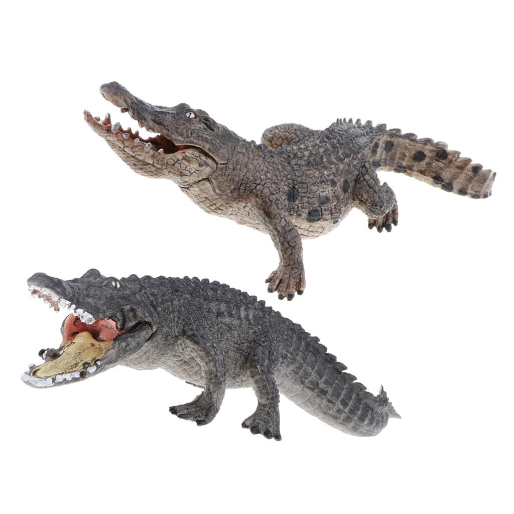 Animal Reptile Figures Life Like Details Figurines Animal Figure Model Crocodile 