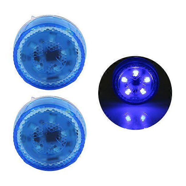 piezas de luz de advertencia anticolisión para puerta de coche magnética inalámbrica, luz estroboscópica LED automática, luz indicadora de estacionamiento RGB roja, azul y ámbar, 2 piezas, azul