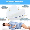 thumbnail image 3 of jQMUHLC Comfort Memory Foam Knee Pillow Support Pillow with 2 Pillowcases for Side Sleepers Relief ,Back Hips Knees Joints Nerves and Muscles Comfort Sleep Aid, 3 of 7