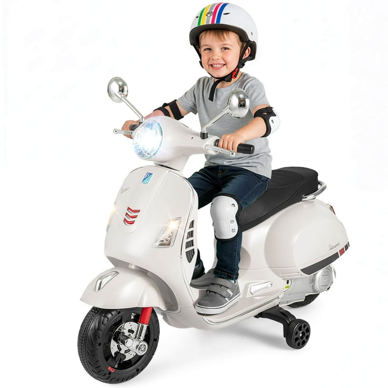 Costway Licensed VESPA 12V Kids Electric Motorcycle with Music