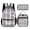 Tribal Echo Grid, variant on 3-in-1 Backpack Set, Includes Bookbag, Insulated Lunch Bag, and Pencil Case,Tribal Face Frenzy