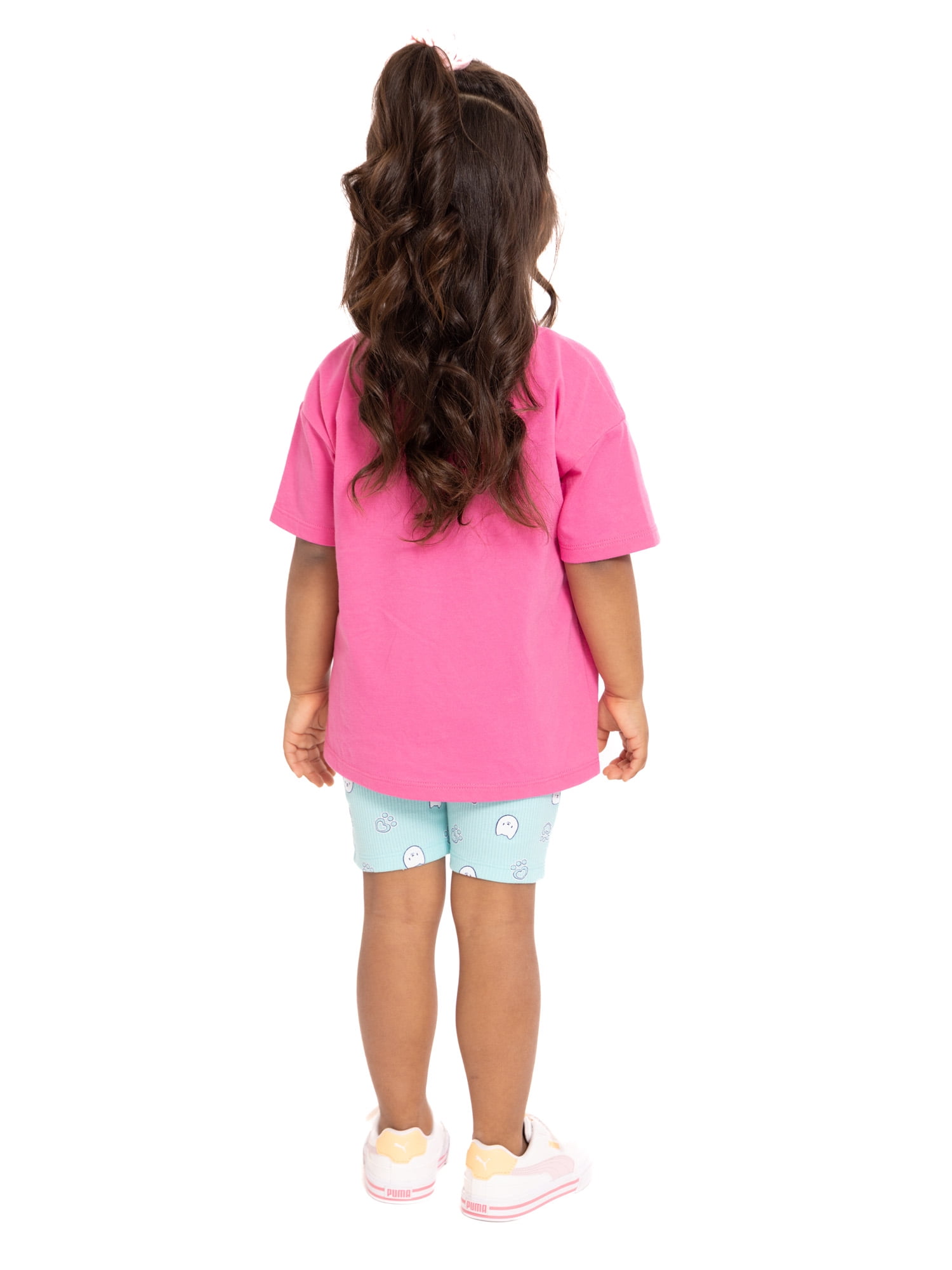 Gabby's Dollhouse Toddler Girls Graphic Tee and Biker Shorts Set, 2-Piece, Sizes 12M-5T