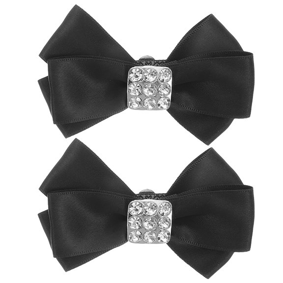 FRCOLOR 1 Pair Women'S Bow Shoe Clips Removable Shoe Buckles Bridal Wedding Shoes Clips Handmade Fabric Bowknot Shoe Accessories Bridal Shoe Buckles