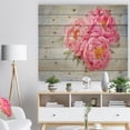 thumbnail image 3 of Design Art - Pink Peony Flowers in White Vase, 3 of 5