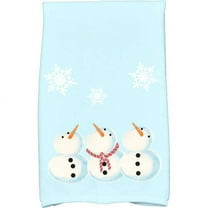 Simply Daisy 18" x 30" 3 Wise Snowmen Holiday Geometric Print Kitchen Towel