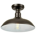 thumbnail image 6 of Better Homes & Gardens 12" Farmhouse Semi-Flushmount Ceiling Light Fixture, All Metal Bulb Included, 6 of 9