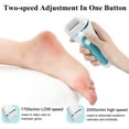 thumbnail image 7 of Electric Callus Remover for Foot Rechargeable Electronic Foot File 13 in 1 Professional Pedicure Tools Foot Care Perfect for Dead Hard Cracked and Dead Skin with 3 Roller Heads 2 Speed Battery Display, 7 of 7