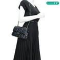 thumbnail image 2 of Pre-Owned Chanel Classic Double Flap Leather Shoulder Bag Black 18456520, 2 of 12