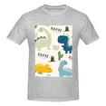 thumbnail image 4 of Bingfone Childish Dinosaur Men'S Loose Fit Short-Sleeve Pocket T-Shirt, 4 of 7