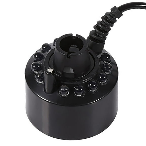 ANGGREK 24V Color Changing Humidifier Mist Maker Water Pond Atomizer Air Humidifiers 12 LED, Pond Atomizer, LED Humidifier