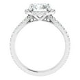 thumbnail image 2 of Pompeii 3Ct Diamond Halo Split Band Engagement Ring Lab Grown in White or Yellow Gold, 2 of 3