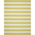 thumbnail image 4 of SAFAVIEH Montauk Saranna Striped Cotton Area Rug, Green/Ivory, 6' x 6' Square, 4 of 4