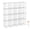 White-16 cubes, variant on White 16 Cubes Metal Grid Modular Bookshelf Storage Organizer