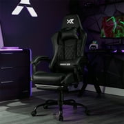 X Rocker Apex PC Gaming Chair with Massage Function and Footrest, Black