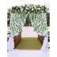thumbnail image 2 of 12pcs Artificial Ivy Leaf Plants Vine Hanging Garland Fake Foliage Flowers Home Kitchen Garden Office Wedding Wall Decor, 2 of 5