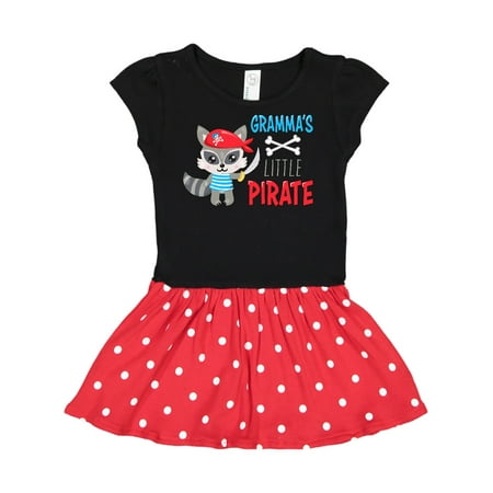 

Inktastic Gramma s Little Pirate Cute Raccoon with Sword Gift Toddler Girl Dress