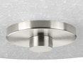 thumbnail image 3 of Progress Lighting Alexa Collection 3-Light Foyer Pendant, Brushed Nickel, White Linen Glass Shade, 3 of 7