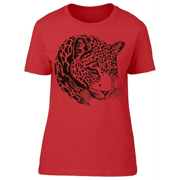 Jaguar Head Art T-Shirt Women -Image by Shutterstock, Female XX-Large