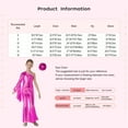 thumbnail image 5 of Linjinx Kids Girls Shiny Metallic One Shoulder Flare Sleeve Jumpsuit Romper Playsuit with Hair Silver 8, 5 of 5