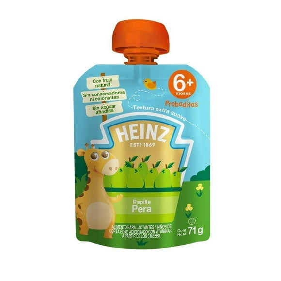 Papilla Heinz probaditas etapa 1 sabor pera pouch 71 g