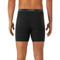thumbnail image 4 of Hanes Men’s Value Stretch Boxer Briefs, Black, 3-Pack, 4 of 7
