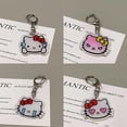 thumbnail image 5 of Lovely Cartoon Cat Acrylic Keychain Anime Figures Keychain Backpack Pendant Keyring Double-sided Kids Toys Accessories Gift, 5 of 5