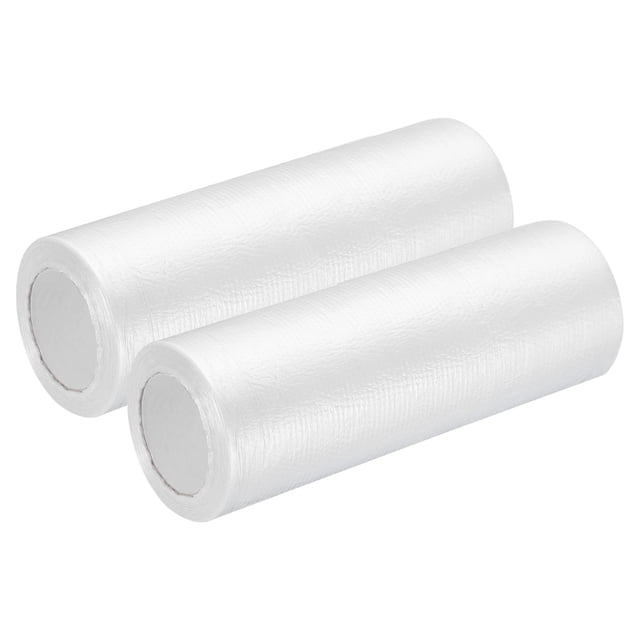 2 Rouleaux 12 x 52 Pi Chiffon Plastique, Film de Protection Imperméable pour Masquer Ou Protéger les Meubles, Sols