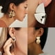 thumbnail image 2 of Pendientes colgantes de metal color dorado Hueco irregular He, 2 of 5